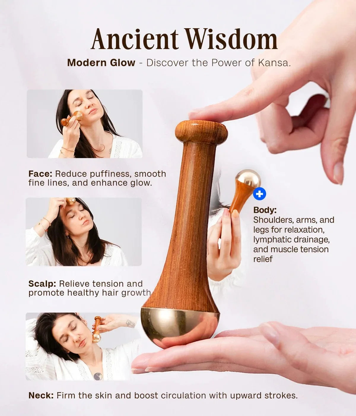 Kansa Wand - Facial & Foot Therapy ( Imported )