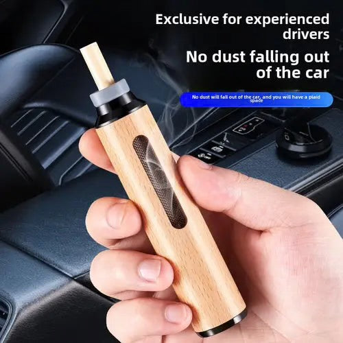 Luxury Wooden Mini Portable Car Ashtray