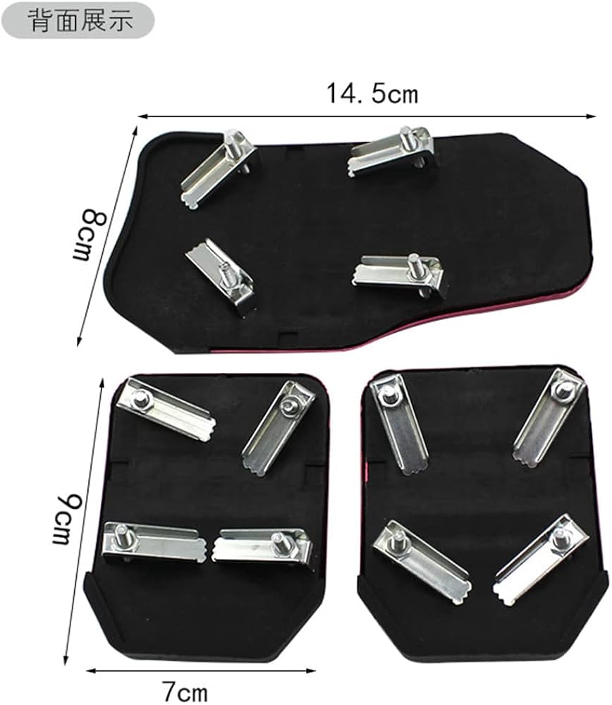 Car Pedal Set Aluminium & Rubber ( Auto & Manual Both Available)