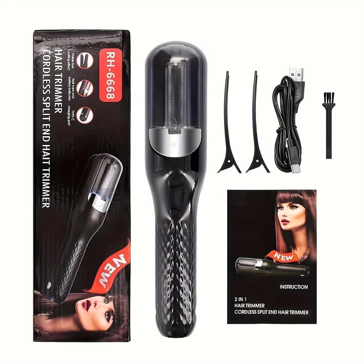 Cordless Split Ends Hair Trimmer - RH6668