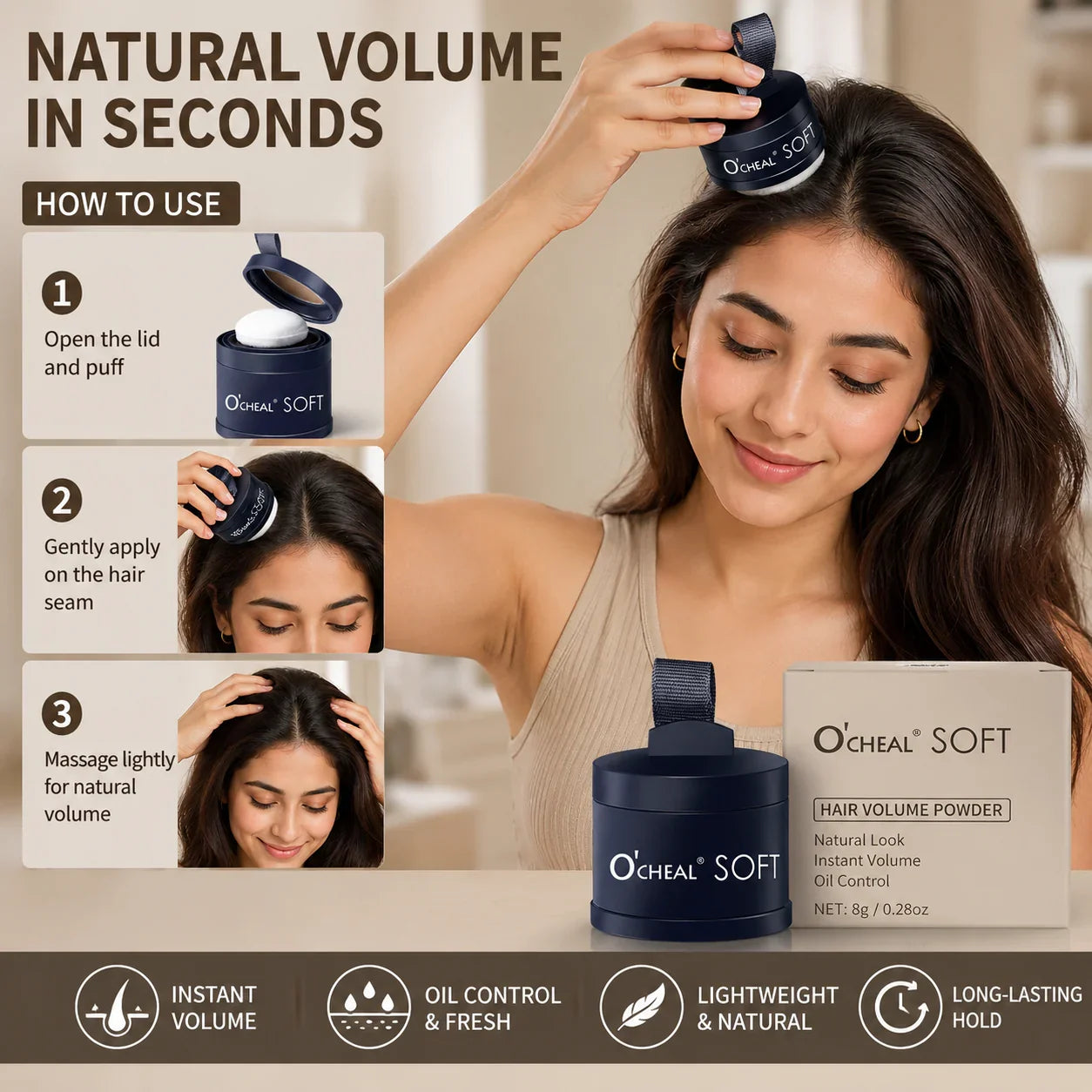 Hair line Shadow powder - For Both Men & Women
