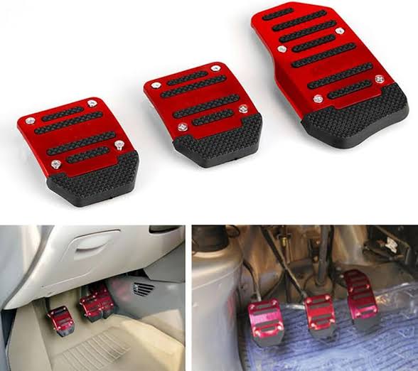 Car Pedal Set Aluminium & Rubber ( Auto & Manual Both Available)