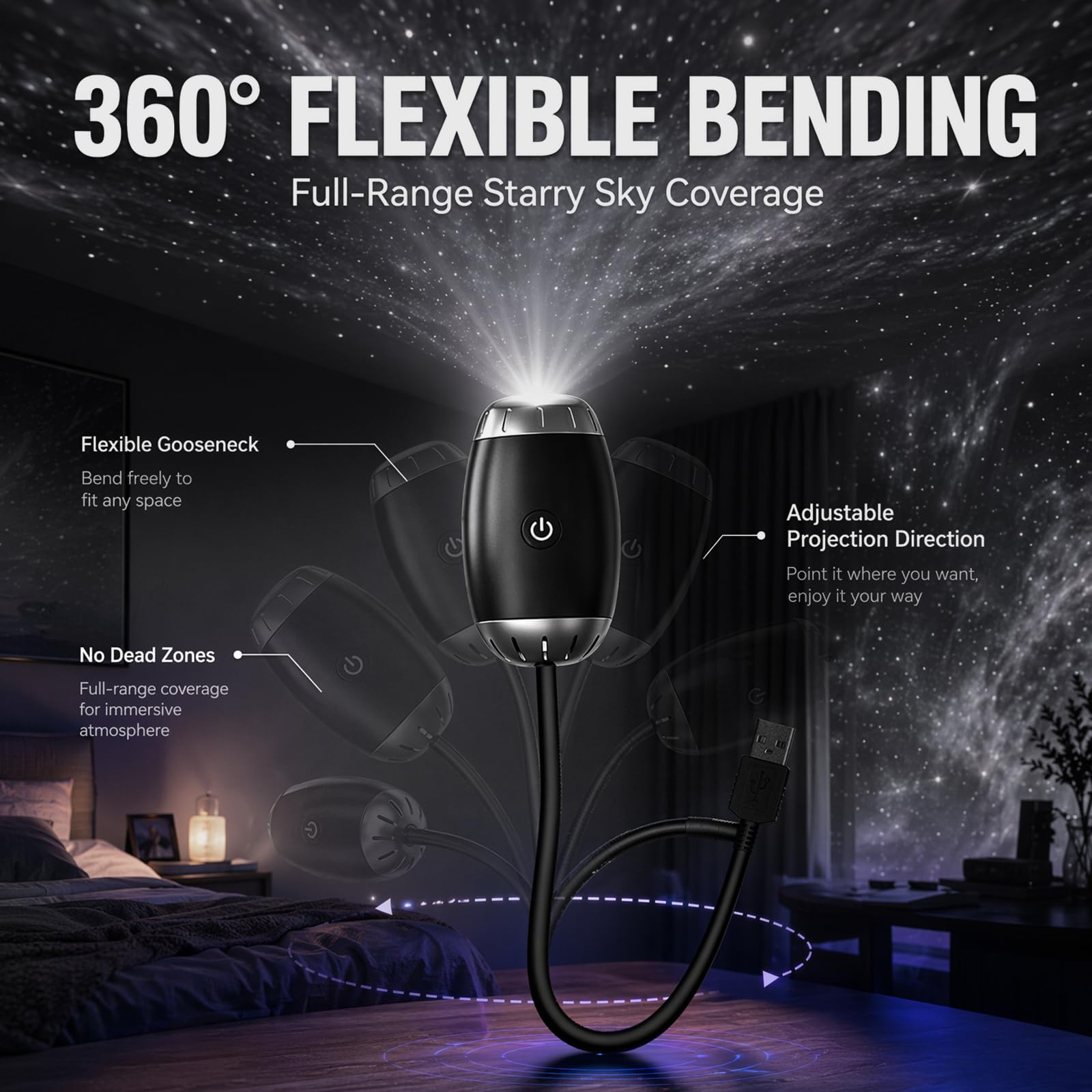 High Quality Galaxy Projector With Authentic Starry Views