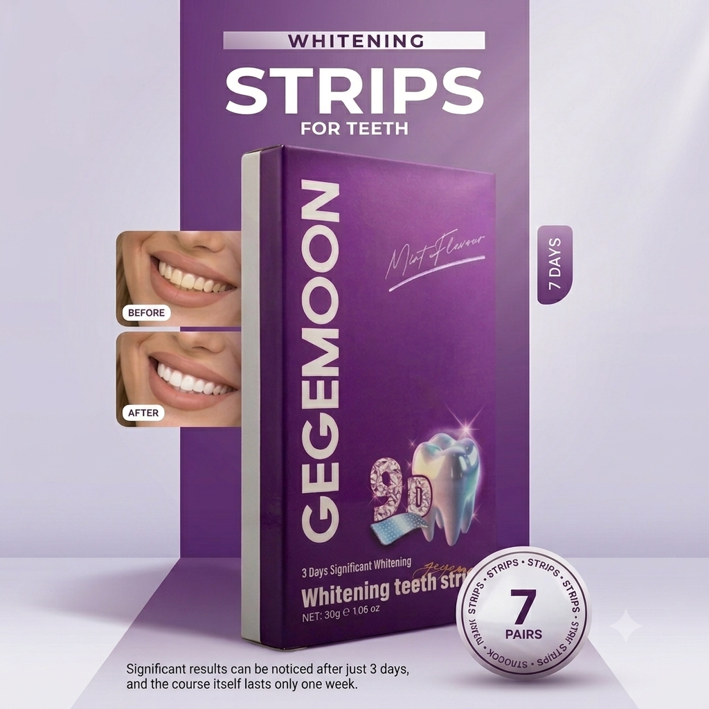 GEGEMOON Teeth Whitening Strips - 9D- ( Imported )